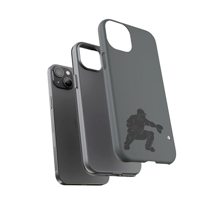 Baseball Catcher Phone Case, Sports Phone Accessory, Tough Cases, Gift for Athletes, Sports Fan Merchandise, Unique Design - TRV