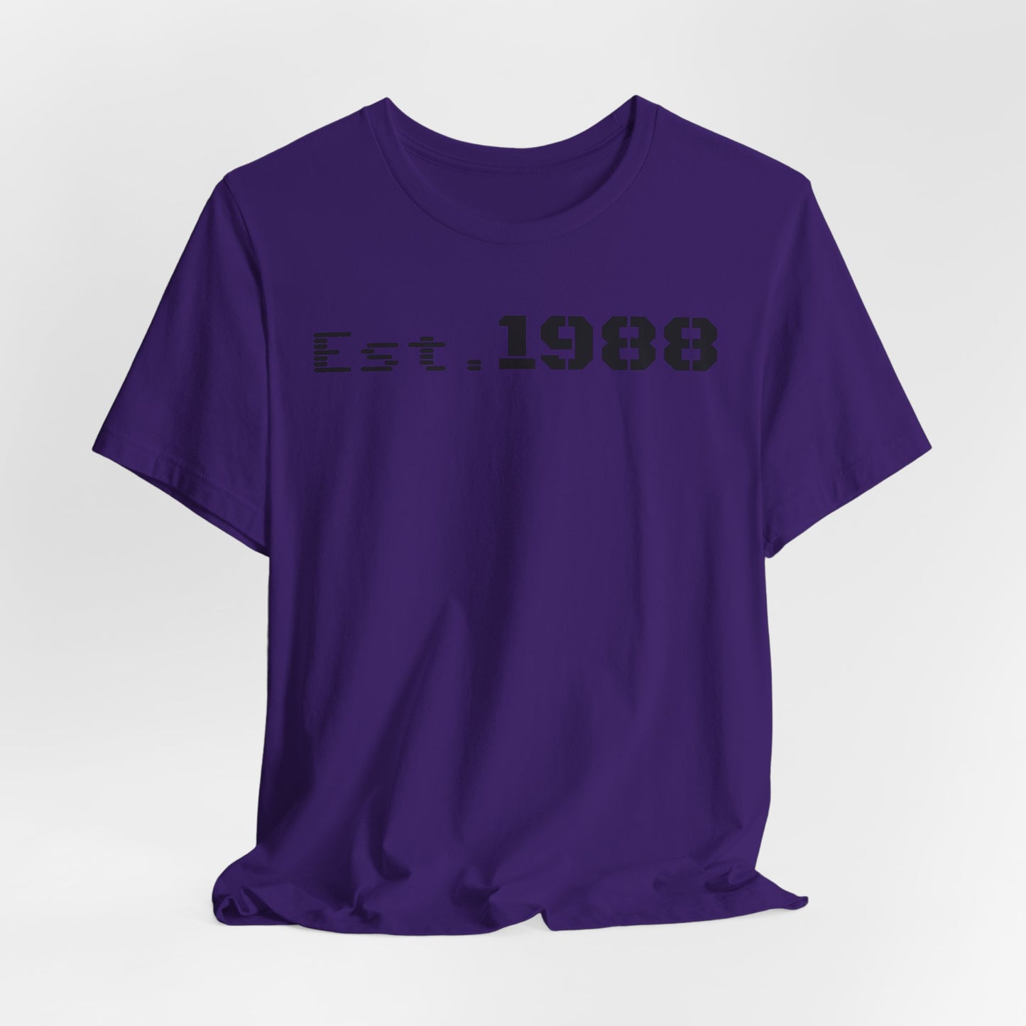Est. 1988 Unisex Jersey Tee, Vintage Birthday Shirt, Casual Everyday Wear, Gift for Him or Her, Anniversary Celebration Tee