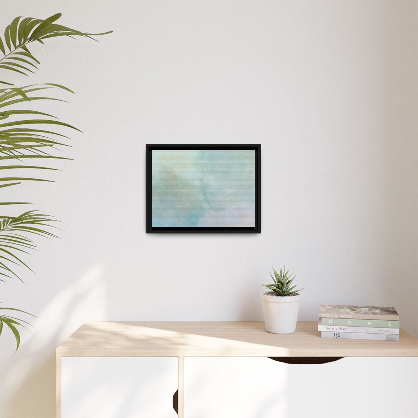 Soft Abstract Pastel Watercolor Matte Canvas
