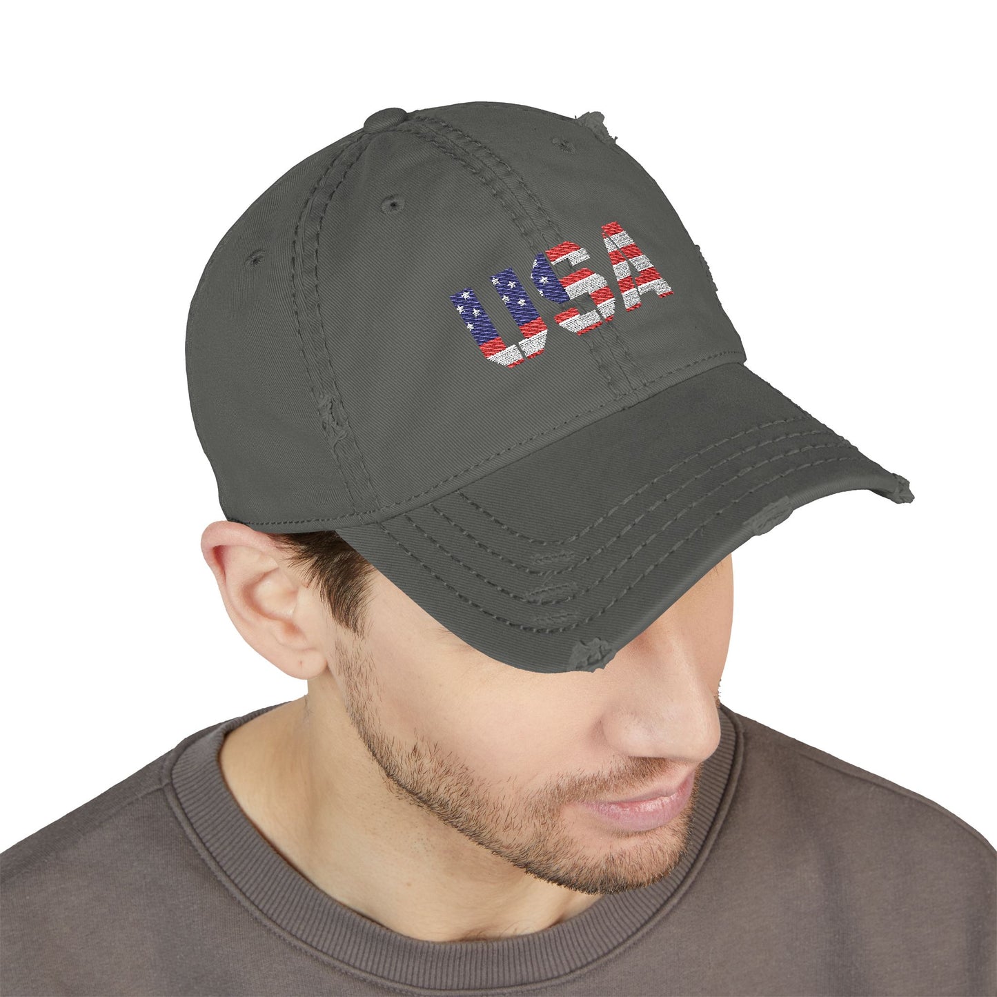 Dad Hat - Distressed USA Patriotic Baseball Cap - TRV