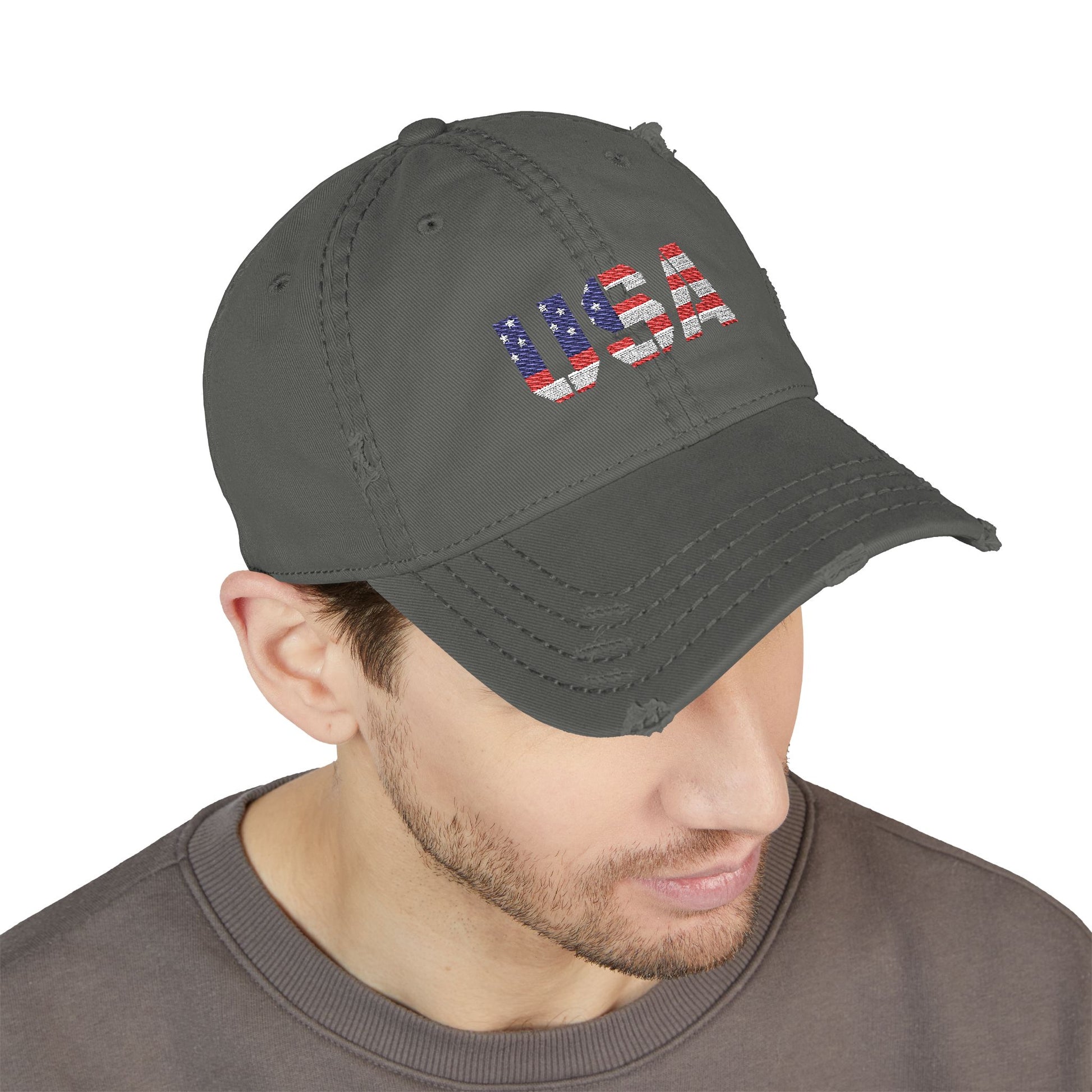 Dad Hat - Distressed USA Patriotic Baseball Cap - TRV