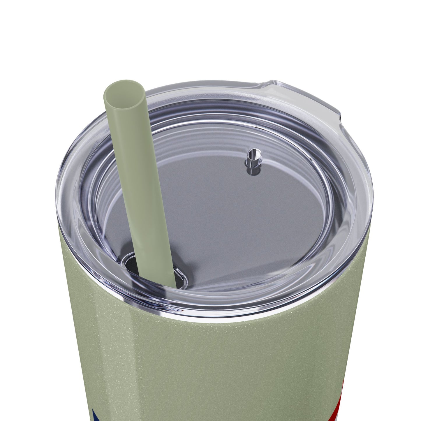 Skinny Tumbler — USA Flag 20oz Straw Tumbler (Patriotic Travel Cup)