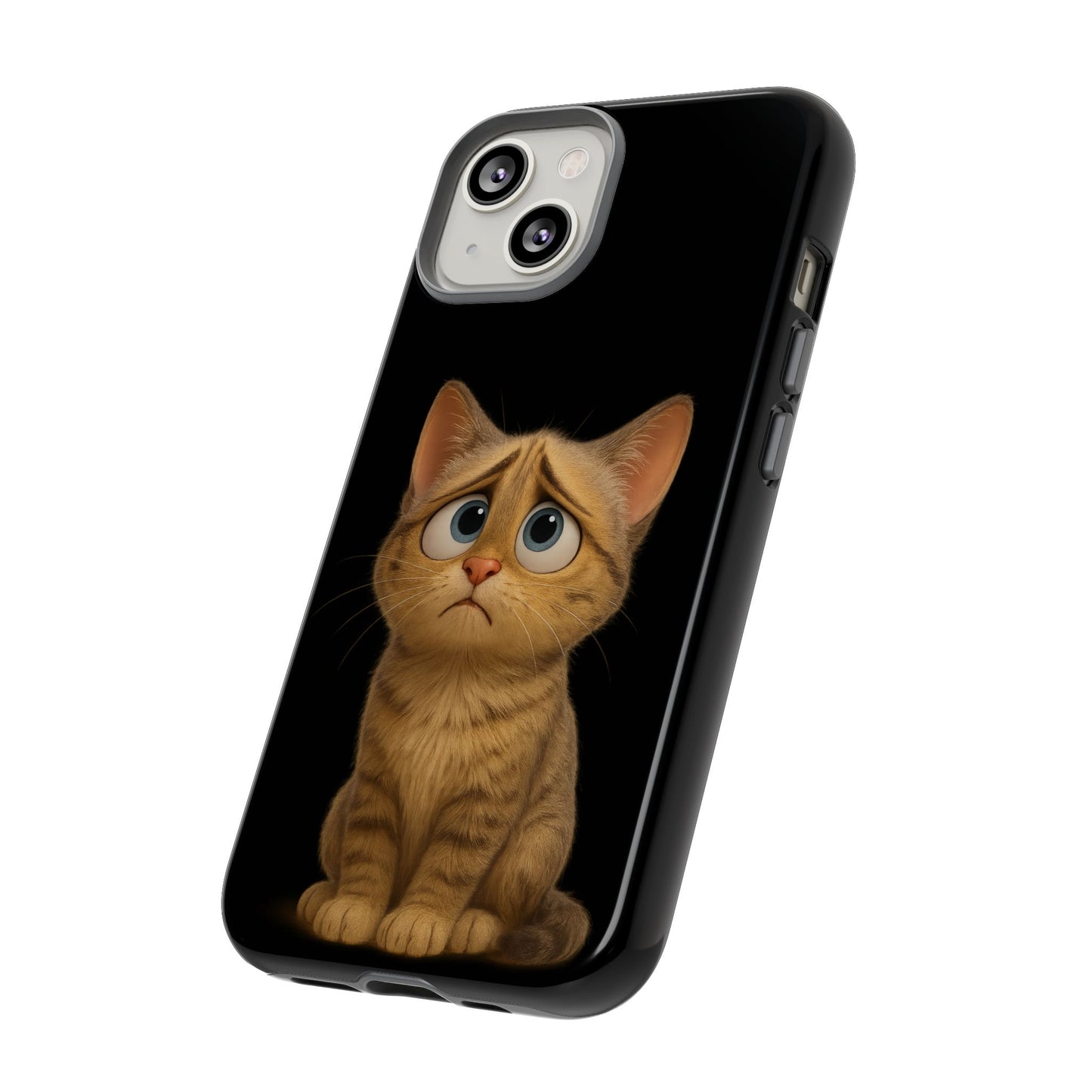 Cute Cat Phone Case, Adorable Kitty Cover, Pet Lover Gift, Unique Animal Design, Customizable Mobile Case - TRV