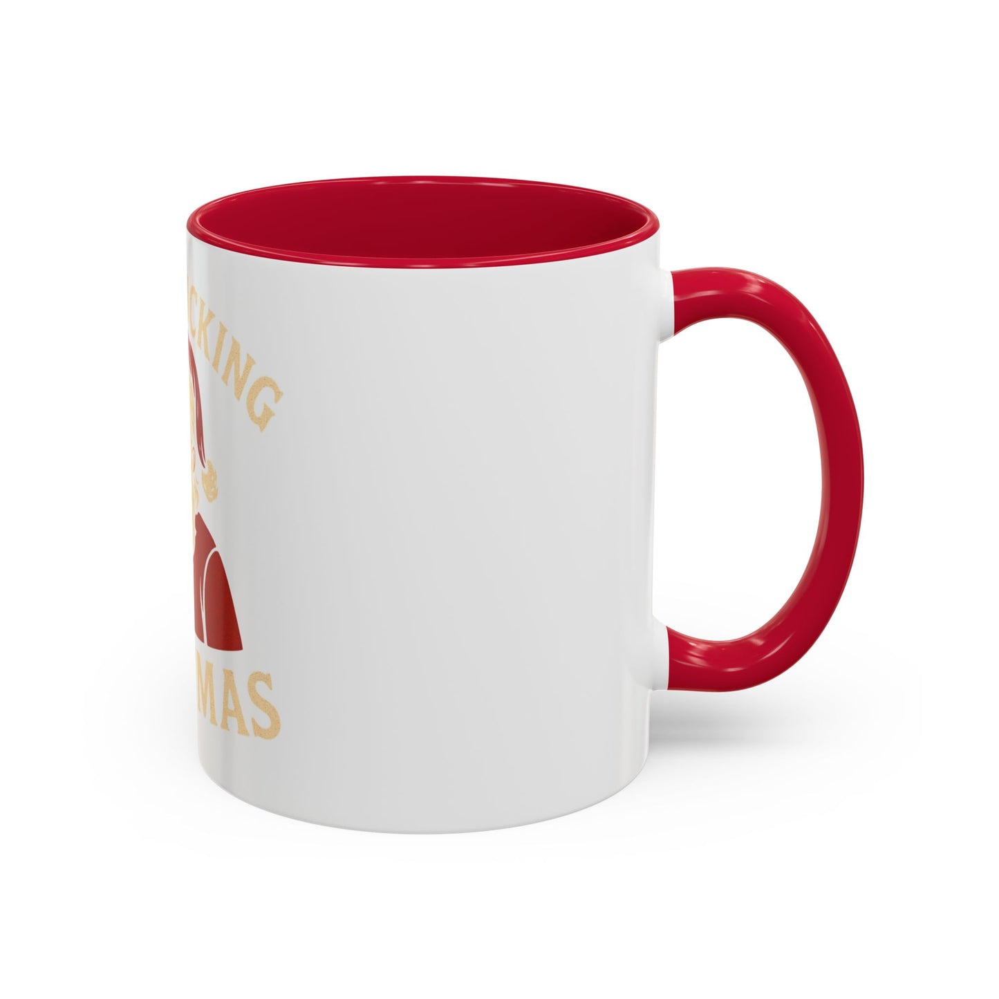 Irreverent Merry Christmas Mug — Funny Santa Middle Finger Coffee Cup (11oz & 15oz)