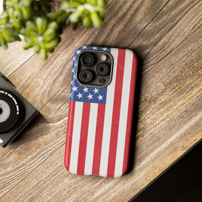 American Flag Phone Case - Patriotic Cell Cover, Tough Cases, USA Pride, Independence Day Gift, Veteran's Day, Phone Protection - TRV