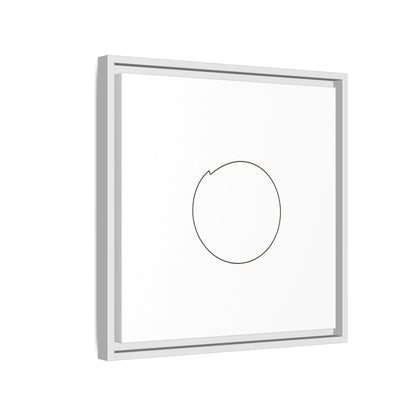 Minimal Circle Line Matte Canvas Framed | Modern Abstract Wall Art