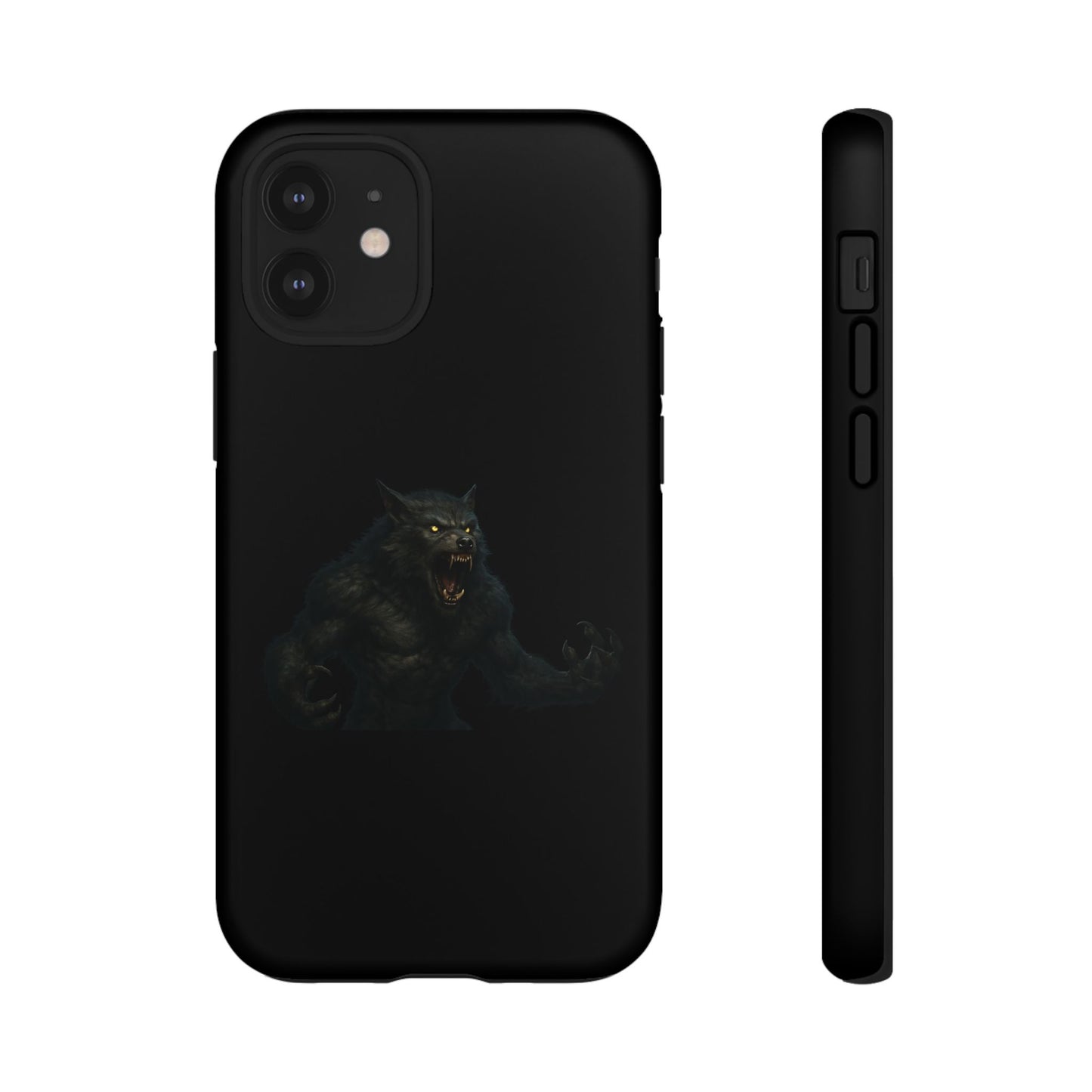 Werewolf Phone Case, Tough Cases, Black Panther Design, Gift for Animal Lovers, Phone Accessories, Fierce Phone Protection - TRV
