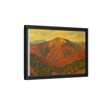 Autumn Landscape Wall Art, Cozy Home Decor, Nature Print, Framed Canvas, Fall Decorations, Gift Idea for Art Lovers - TRV