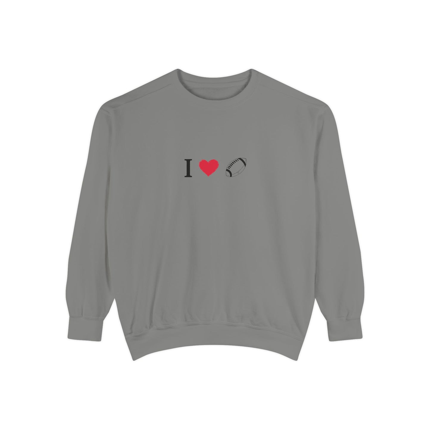 Unisex Sweatshirt, I love Football, Cozy, Perfect for Everyday Wear, Gift Idea for Friends, Couples, and Special Occasions - TRV