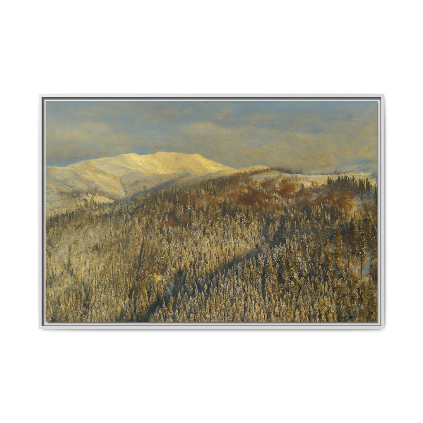 Framed Mountain Canvas Art, Perfect for Home Decor, Nature Wall Art, Gift for Nature Lovers, Cozy Atmosphere - TRV