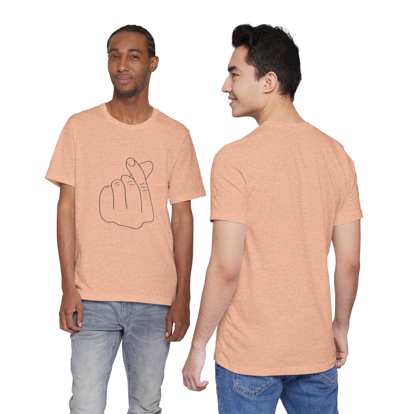 Minimalist Hand Sign Unisex Tee | Casual Everyday Wear | Perfect for Gift Givers