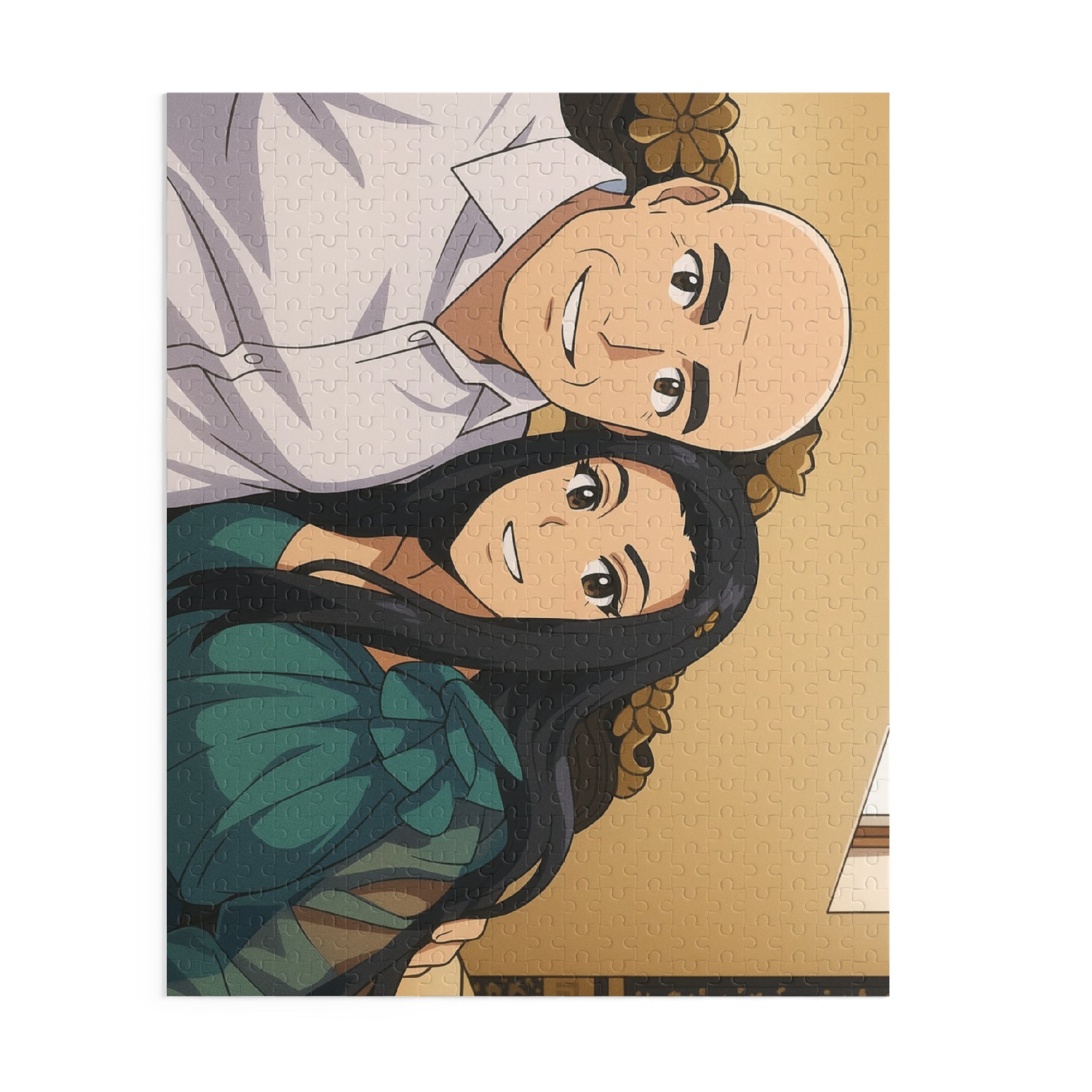Anime Couple Portrait Puzzle | Custom 120/252/500-Piece - TRV