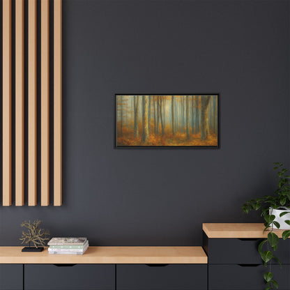 Autumn Forest Canvas Art, Framed Wall Decor, Rustic Home Decor, Nature Artwork, Gift for Nature Lovers - TRV