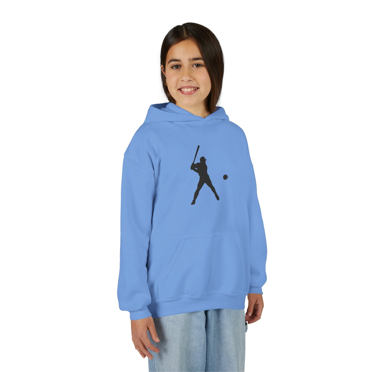 Baseball Themed Youth Hoodie, Sports Sweatshirt, Kids Gift, Youth Apparel, Baseball Fan Gear, Athletic Hoodie