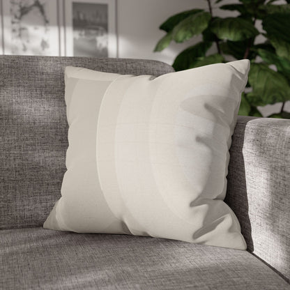Neutral Abstract Swirl Pillowcase | Square Pillowcase, Spun Polyester