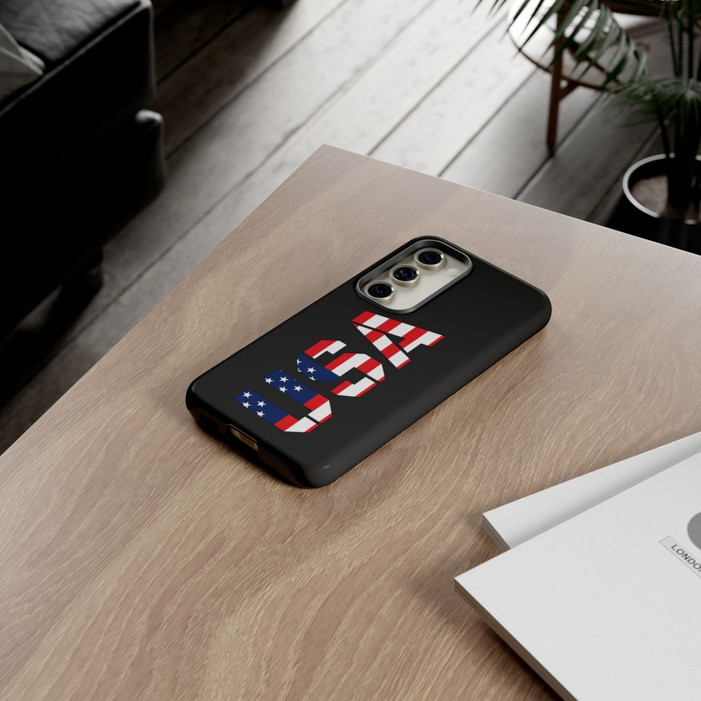 USA Flag Phone Case, Tough Phone Cover, Patriotic Gift, Independence Day Accessory, American Pride Mobile Case - TRV