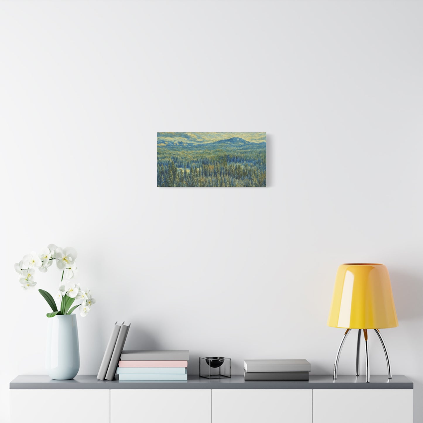 Scenic Landscape Canvas Print, Rustic Home Decor, Wall Art for Nature Lovers, Gift for Art Enthusiasts, Serene Forest Artwork - TRV