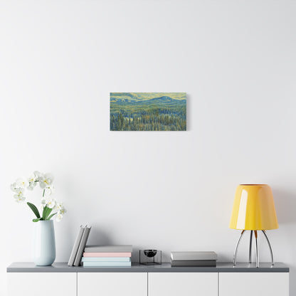 Scenic Landscape Canvas Print, Rustic Home Decor, Wall Art for Nature Lovers, Gift for Art Enthusiasts, Serene Forest Artwork - TRV