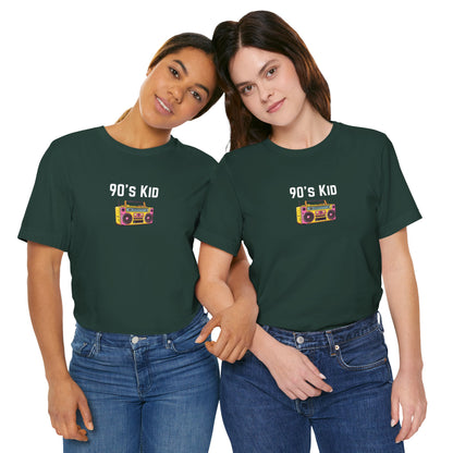 Retro Boombox Tee — 90s Kid Graphic T-Shirt