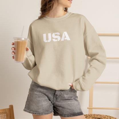 Cozy USA Unisex Crewneck Sweatshirt | Perfect Layering Piece for Every Season | Great Gift for Him/Her | Trendy Style for Casual Outings