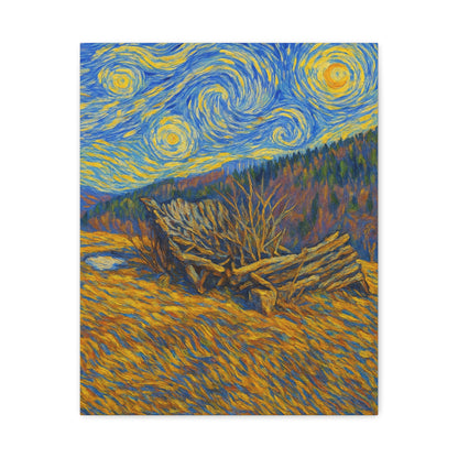 Artistic Van Gogh Style Canvas Wall Art, Nature Inspired Decor, Home Aesthetic, Gift for Art Lovers, Gallery Wall Piece, Living Room Decor, [...] - TRV