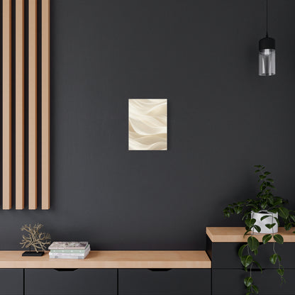 Neutral Abstract Wave Art Matte Canvas