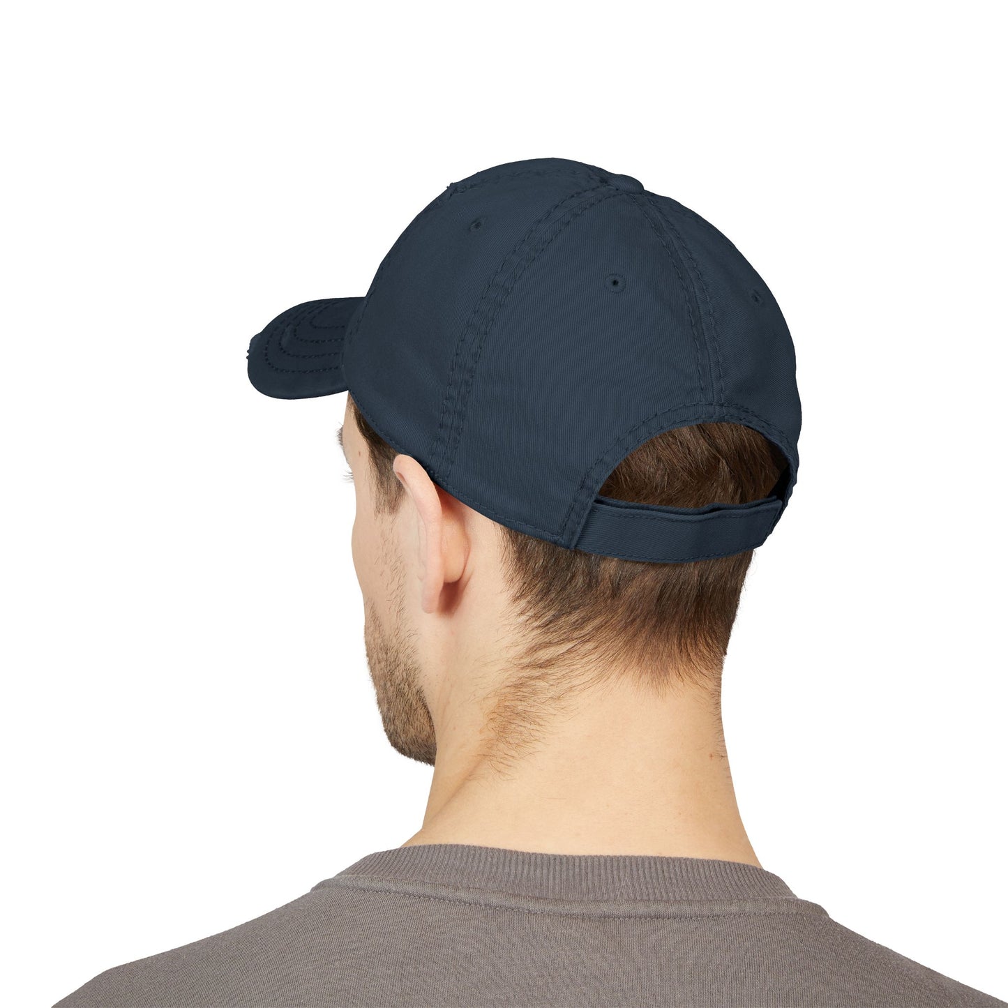 Distressed Dad Hat with 2021 Embroidery, Casual Cap for Gifting, Vintage Style Hat, Retro Headwear, Perfect for Relaxed Outfits, [...] - TRV
