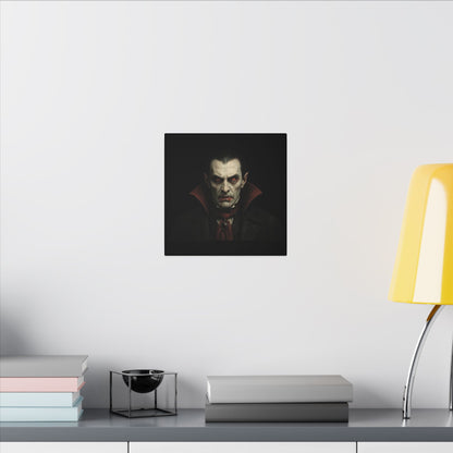 Vampire Portrait Canvas Wall Art – Gothic Dracula Print on Canvas