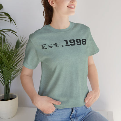 Vintage Est. 1998 Tee - Retro Unisex Shirt for Birthdays, Gifts, Everyday Wear, Casual Style, Nostalgia - TRV