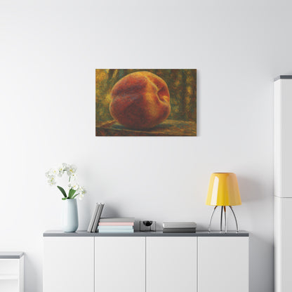 Rustic Peach Canvas Wall Art, Art Decor, Kitchen Artwork, Home Decoration, Gift for Fruit Lover, Summer Decor - TRV