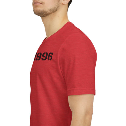 Established 1996 Unisex T-Shirt, Vintage Year Tee, Birth Year Gift, Casual Fashion, Personalized Graphic Tee - TRV