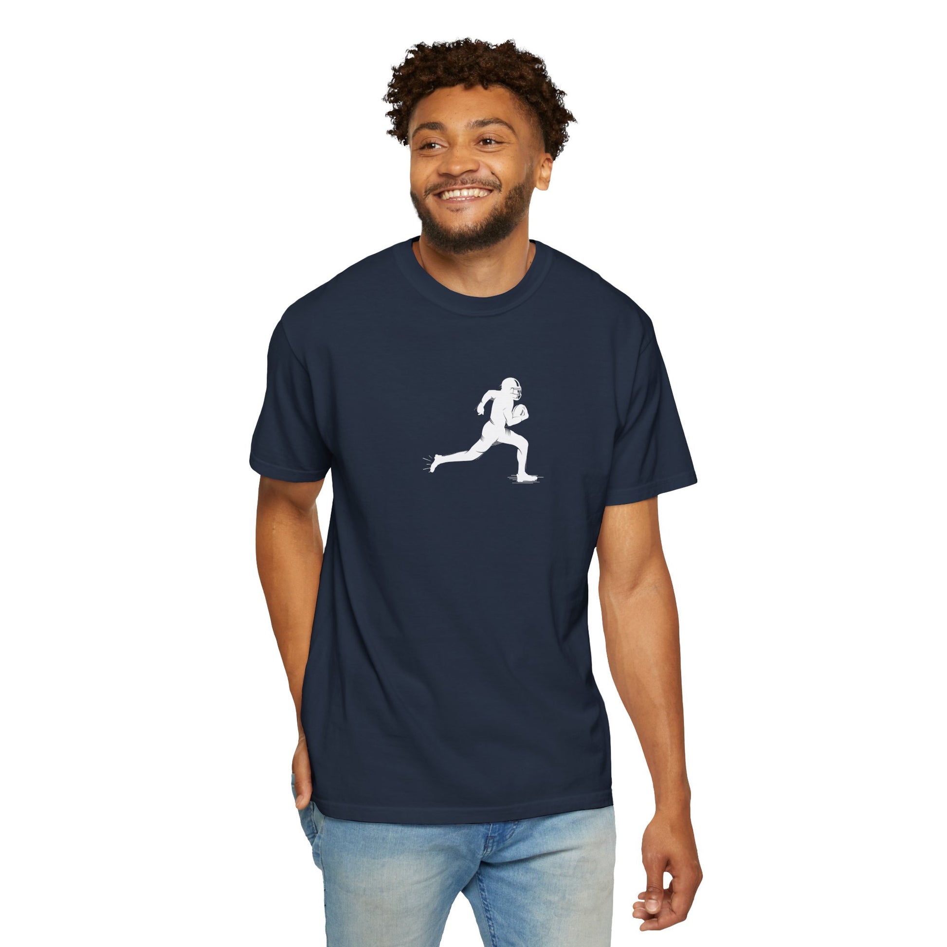Unisex Football Player T-Shirt | Comfortable Sports Tee, Gift for Runners, Casual Wear, Workout Clothing, Everyday Style - TRV