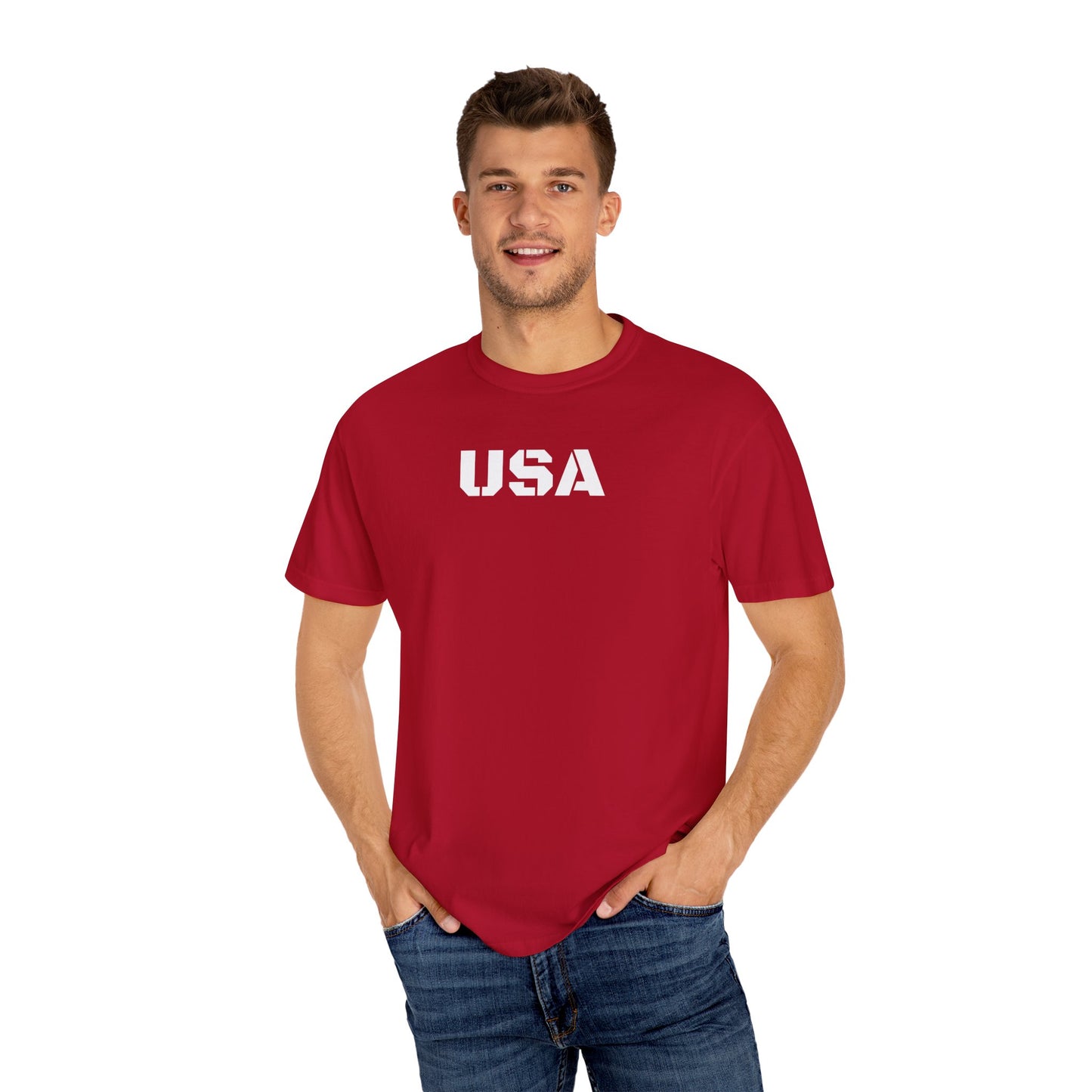 USA Vintage Unisex T-Shirt, Soft Cotton Tee, Casual Wear, Gifts for Her & Him, Summer Essentials, Independence Day Apparel - TRV