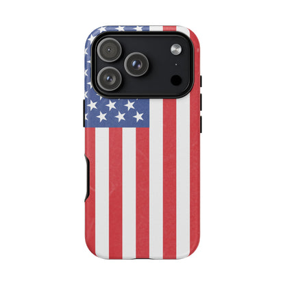 American Flag Phone Case - Patriotic Cell Cover, Tough Cases, USA Pride, Independence Day Gift, Veteran's Day, Phone Protection - TRV