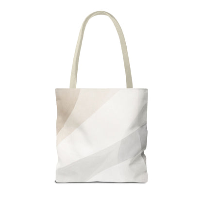 Neutral Abstract Geometric Tote Bag | Minimal Beige Shapes