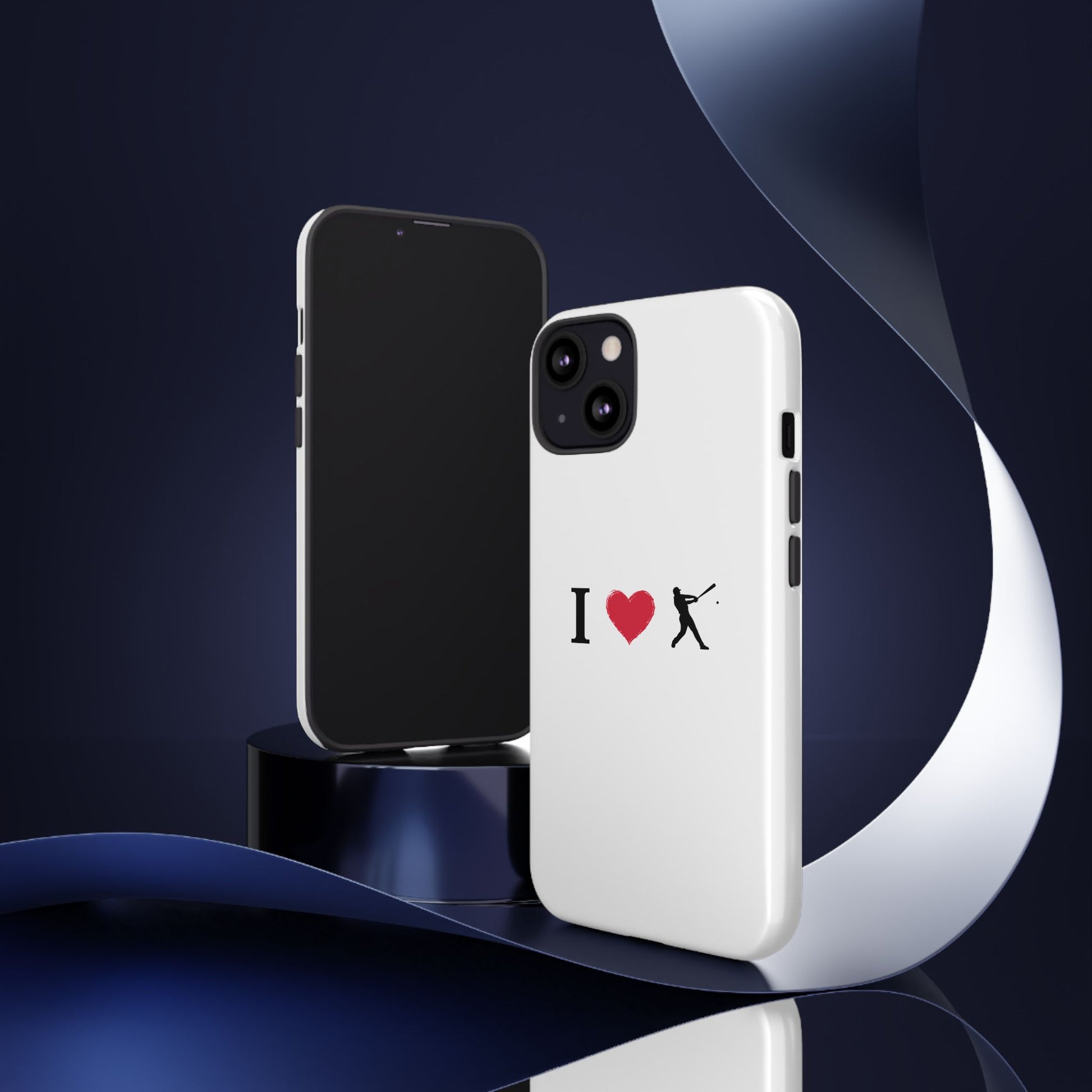 Baseball Love Phone Case, Tough Cases for Sports Lovers, i Heart Baseball Protection, Gift for Players, Cute Sports Case - TRV