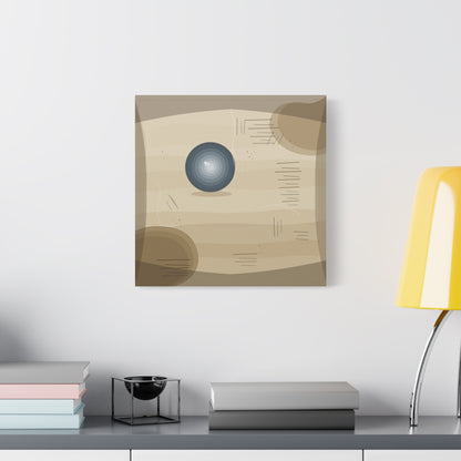 Abstract Warm Desert Field Matte Canvas