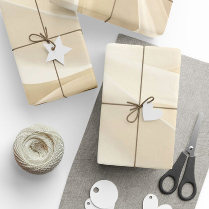 Elegant Cream Marble Wrapping Paper Roll