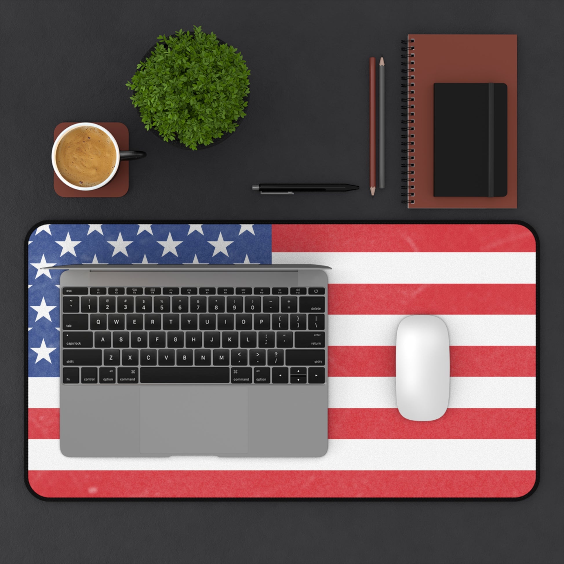 Patriotic Desk Mat | American Flag Mat for Home Office, Gamer Desk Decor, Workplace Gift, Desk Accessory, Independence Day - TRV