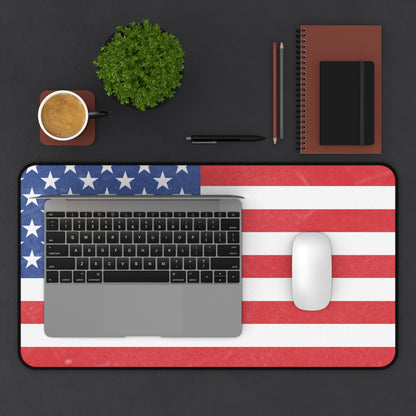 Patriotic Desk Mat | American Flag Mat for Home Office, Gamer Desk Decor, Workplace Gift, Desk Accessory, Independence Day - TRV