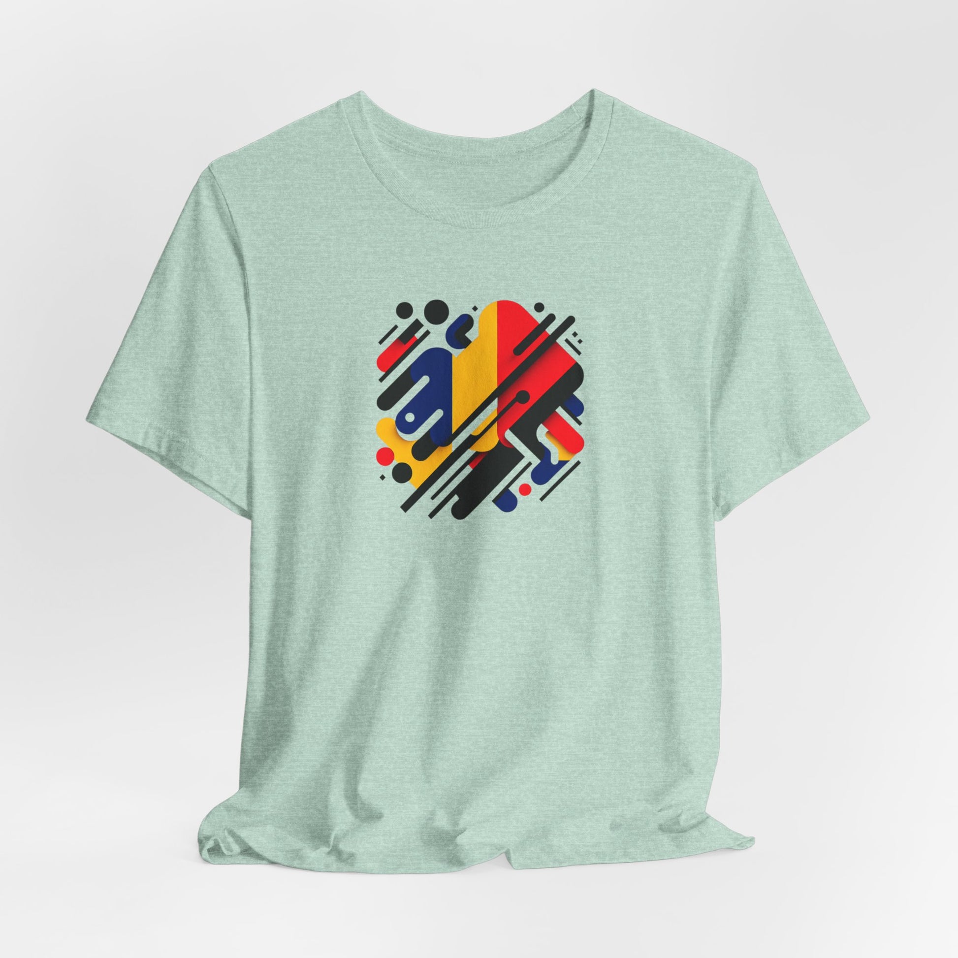 Artistic Heart Unisex Jersey Tee - Vibrant Graphic Tee, Casual Wear, Gift for Art Lovers, Birthday Surprise, Everyday Comfort - TRV