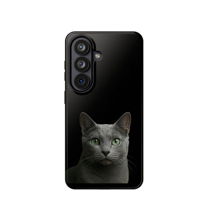 Russian Blue Cat Phone Case — Magnetic Impact-Resistant iPhone Cover