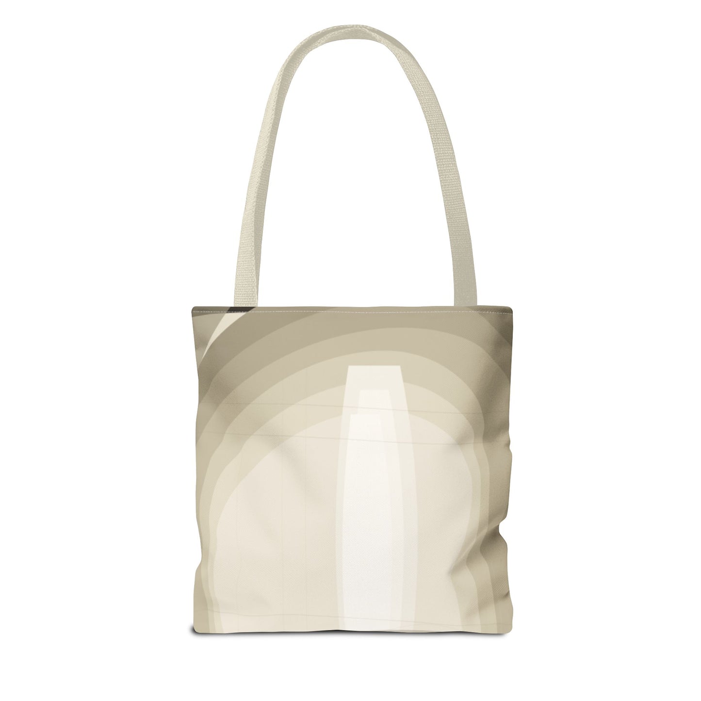 Neutral Abstract Light Beam Tote Bag | Minimalist Geometric Pattern