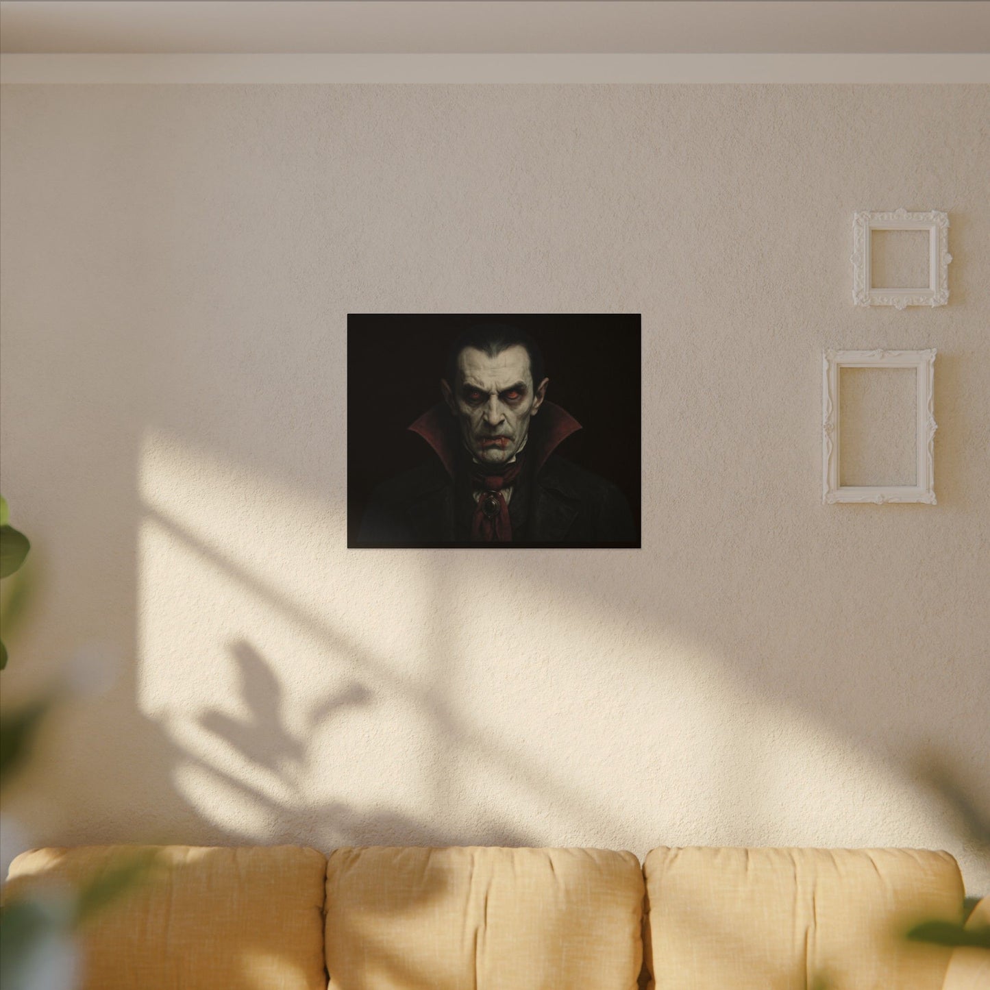 Vampire Portrait Canvas Wall Art – Gothic Dracula Print on Canvas