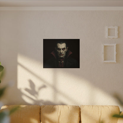Vampire Portrait Canvas Wall Art – Gothic Dracula Print on Canvas