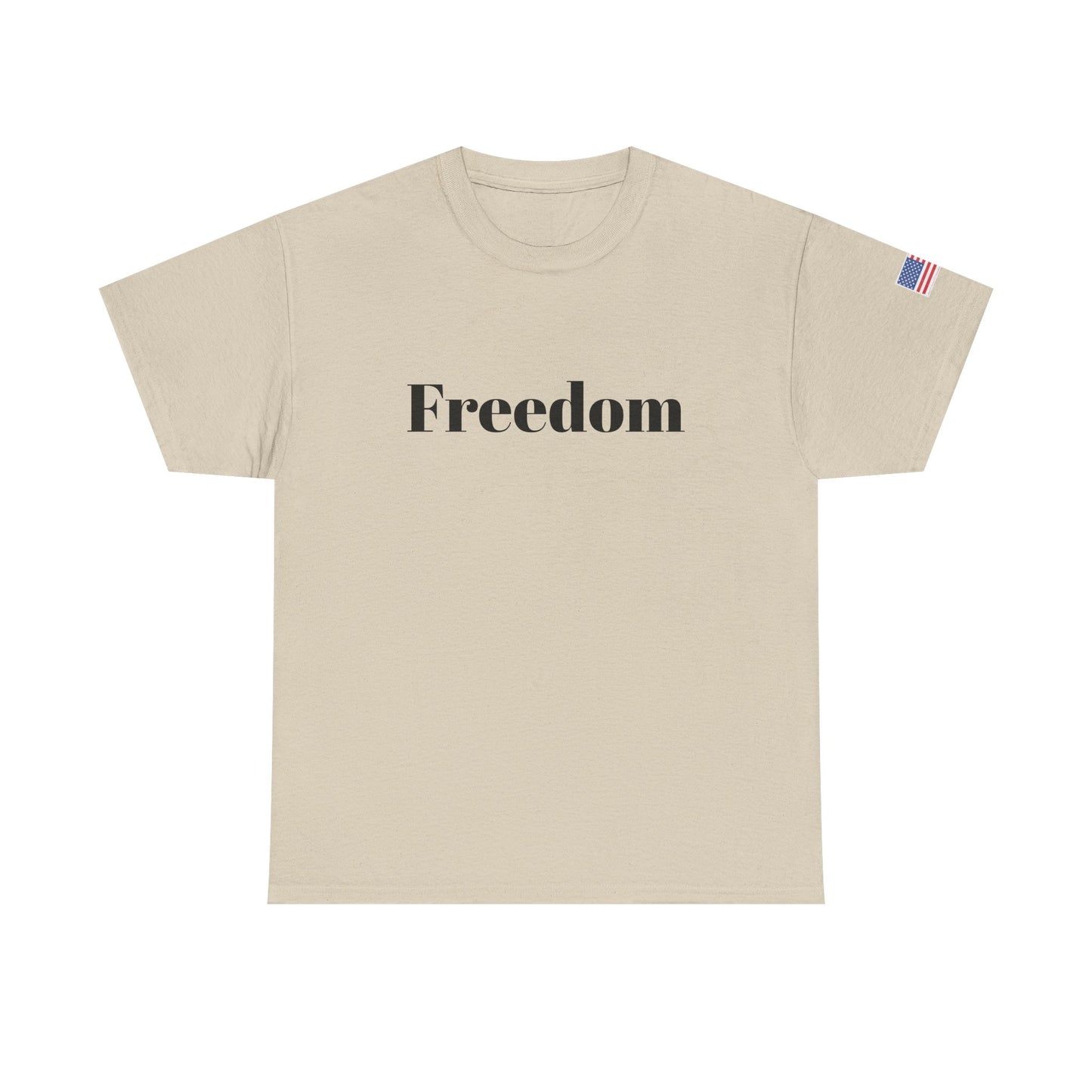 Freedom script tee | T-Shirt, American flag sleeve - TRV