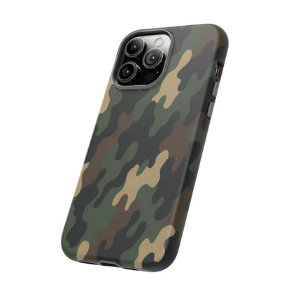 Camouflage Phone Case, Tough Cases, Military Style, Unique Phone Accessories, Gift for Him, Durable Phone Cover - TRV