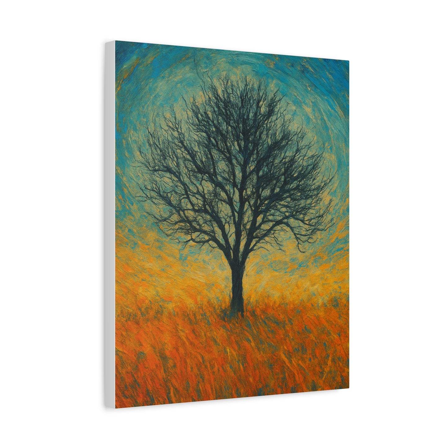 Artistic Tree Canvas Wall Art, Matte Stretched Canvas, Natural Decor for Home, Office, Gift for Nature Lovers, Bohemian Wall Decor