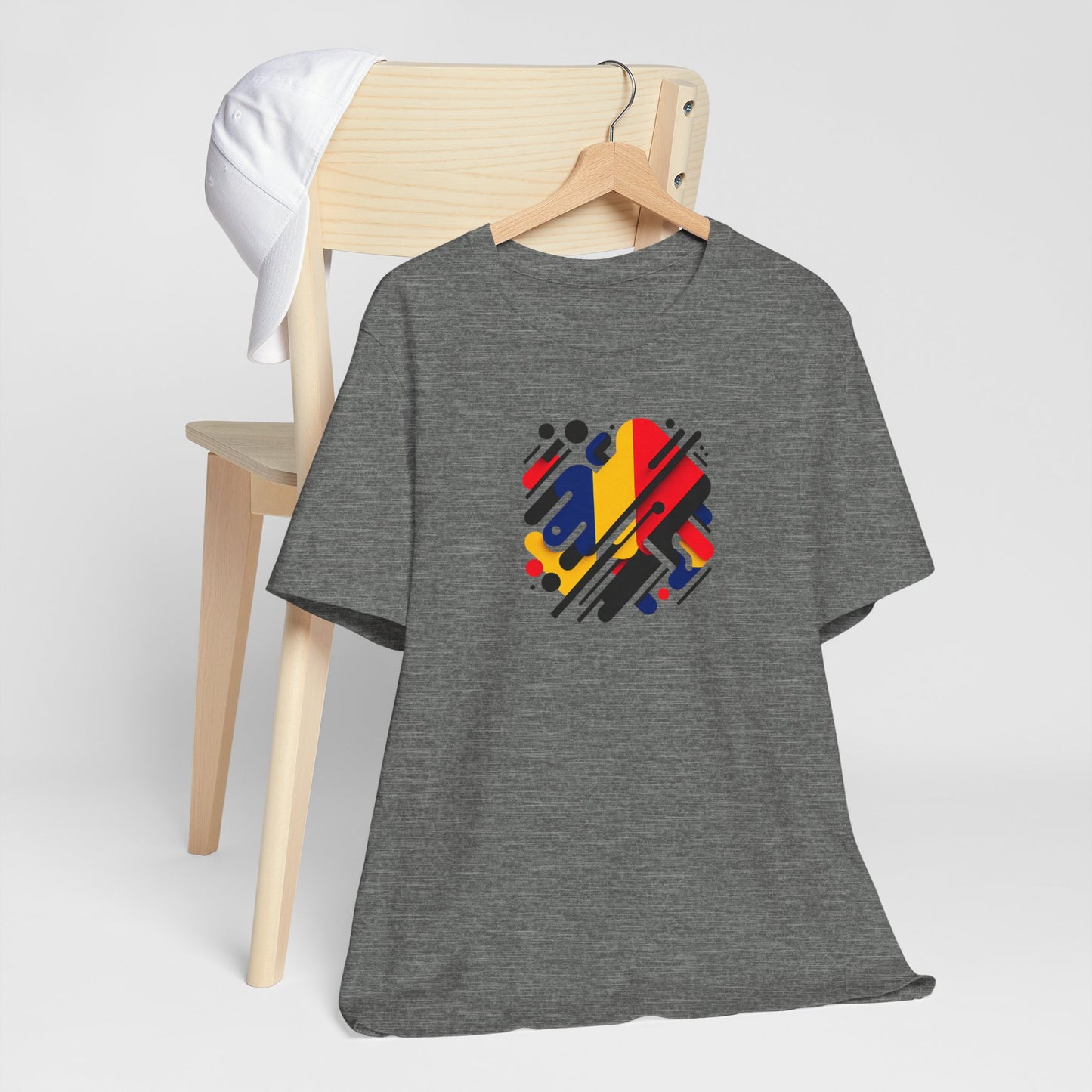 Artistic Heart Unisex Jersey Tee - Vibrant Graphic Tee, Casual Wear, Gift for Art Lovers, Birthday Surprise, Everyday Comfort - TRV