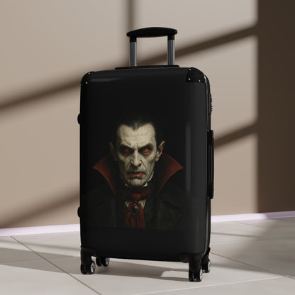 Spooky Vampire Luggage, Halloween Travel Bag, Dracula Suitcase, Gothic Carry-On, Horror Trip Gear - TRV